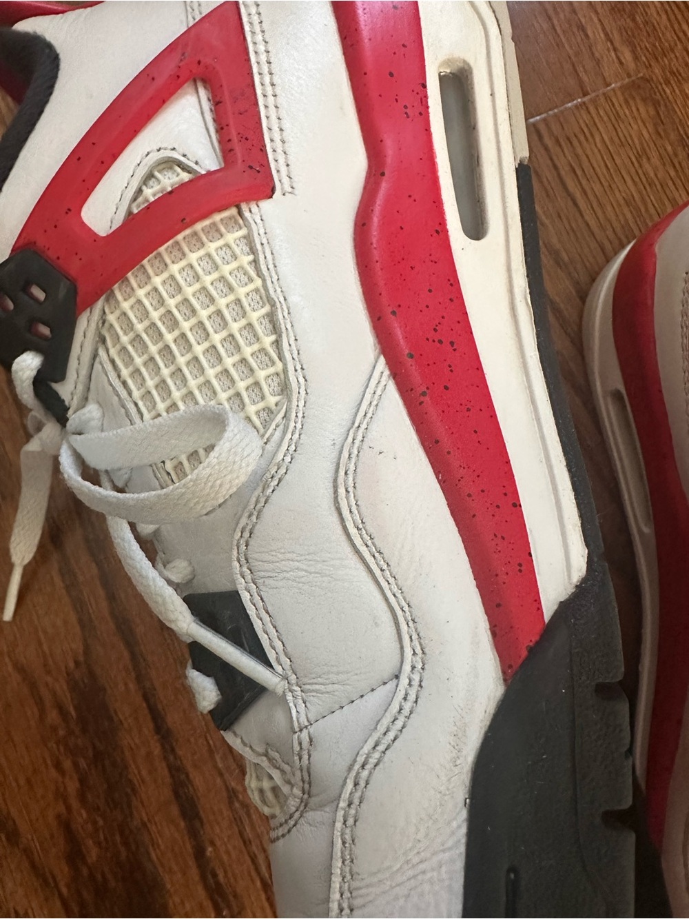 Air Jordan 4 Retro GS 'Red Cement' - youth 6.5 - Picture 7 of 14
